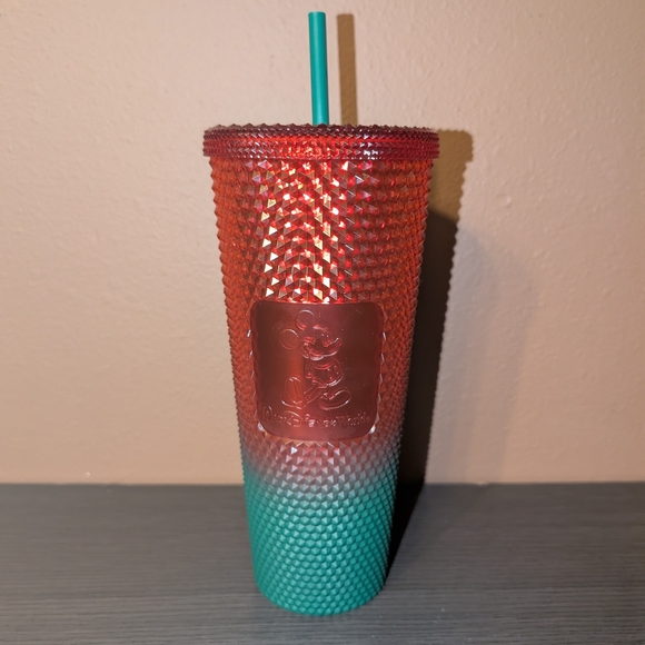 Starbucks Disney Parks Festive Red and Green Tumbler - Picture 2 of 3